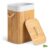 Cesto De Roupa Bambu 72L Com Tampa E Forro