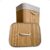 Cesto Roupas Sujas Bambu Retangular Forrado Banheiro Grande