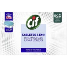 Cif Tabletes 4 Em 1 Para Máquina De Lavar Louças 324g