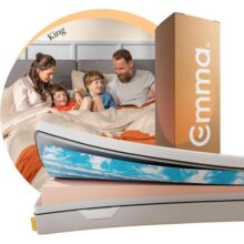 Colchão King Emma Duo Comfort – 10 anos de garantia, conforto de dupla face e suporte ideal para o seu corpo – 193x203cm.