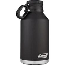 Coleman Growler Garrafa Térmica de Aço Inoxidável, Preto, 1,8 l