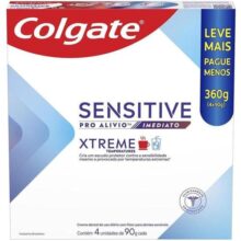 Colgate Creme Dental Sensitive Pro Alívio Imediato Xtreme 4x90g Leve Mais Pague Menos