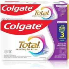 Colgate Creme Dental Total 12 Gengiva Reforçada 90G 3 Unid