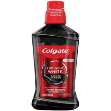 Colgate Enxaguante Bucal Clareador Luminous White Carvão 500Ml