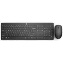 Combo de Teclado e Mouse Ergonômico Sem Fio HP 230 – com Dongle USB Wireless, Digitação Silenciosa, Design Elegante, Até 12 Meses de Bateria, Layout BR, Preto (18H24AAAC4)