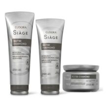 Combo Siàge Nutri Diamond Shampoo, Condicionador E Máscara
