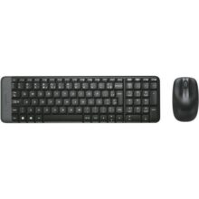 Combo Teclado E Mouse Sem Fio Logitech Mk220 Com Design Compacto, Conexão Usb, Pilhas Inclusas E Layout Abnt2