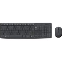 Combo Teclado e Mouse sem fio Logitech MK235 com Conexão USB, Pilhas Inclusas e Layout ABNT2
