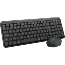 Combo Teclado e Mouse Sem Fio Logitech MK250 Bluetooth com Conectividade Rápida e Fácil, Design Compacto, Mouse Ambidestro, Layout ABNT2, Construção Durável, Compatível com PC e Mac – Grafite