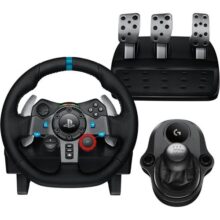 Combo Volante, Pedais e Cambio Logitech G29 SE Driving Force para PS5, PS4, PS3 e PC