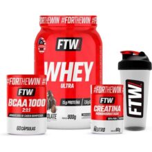 COMBO WHEY ULTRA CHOCOLATE (ULTRA 900G+BCAA 60 CÁPS+CREATINA 60g + COQUETELEIRA