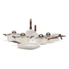 Conj De Panelas 8 Peças Ceramic Life Smart Plus Vanilla – Brinox