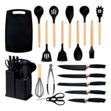 Conjunto 19 Peças Utensílios Cozinha Silicone