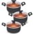 Conjunto 2 Panelas Caçarola Teflon Pequena Antiaderente 5 Camadas (Cobre)