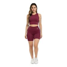 Conjunto Bermuda Feminino Academia Blackout Zero Transparenc