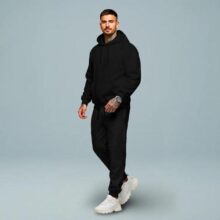 Conjunto Calça E Blusa De Moletom Liso Masculino Unissex