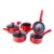 Conjunto De Panelas 5 Peças Pratic Cook Red Mimo Style
