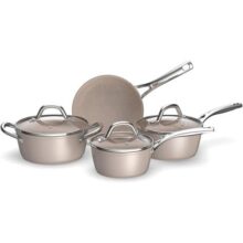 Conjunto de Panelas Brinox Antiaderente Essenza Nude 4 Peças Indução