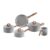 Conjunto De Panelas Brinox Gris Indução + Utensílios 7 Peças Cinza-escuro