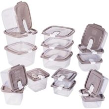 Conjunto de Potes Trio 16 peças Plasútil