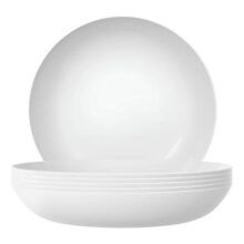 Conjunto De Prato Blanc Fundo 6 Peças Opaline Nadir