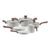 Conjunto Jogo 6 Panelas Pratic Cook Marmol Indução Mimo