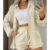 Conjunto Linho Feminino Camisa E Short Linha Premium