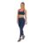 Conjunto Manalinda Fitness Top E Legging Azul Escuro