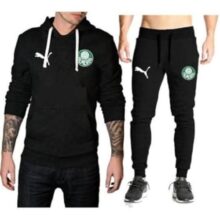 Conjunto Moletom Palmeiras Preto (G)