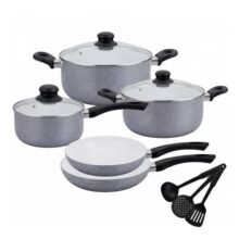 Conjunto Panelas Indução Cerâmica Antiaderente 5 Peças