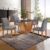 Conjunto Sala De Jantar Mesa Tampo Mdf/vidro E 4 Cadeiras