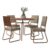 Conjunto Sala de Jantar San Francisco Carraro 4 Cadeiras