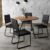 Conjunto Sala Jantar 4 Cadeiras San Francisco Carraro Preto