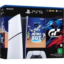 Console PlayStation 5 Slim Edição Digital 1TB + Jogos Astro Bot e Gran Turismo 7