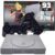 Console Retrô PSX com 93 mil jogos + 2 Controles diversos Games e Jogos + 700 Jogos PS1 (Cinza, Controles com fio)