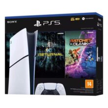 Console Sony PlayStation 5 Digital Slim 1TB – Branco + Jogos Returnal e Ratchet & Clank + Controle Sem Fio DualSense Branco