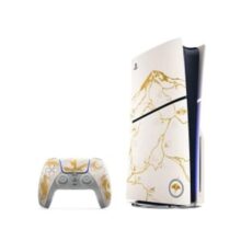 Console Sony PlayStation 5 Slim Com Leitor de Discos, Edição Limitada Ouro, Ghost of Yotei, SSD 1TB, Controle Sem Fio DualSense – 1000048424
