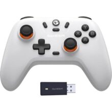 Controlador sem fio GameSir Nova Lite 2.4g para PC com Windows, iPhone, Android, Switch e Steam Deck, Controle Bluetooth Gamepad com gatilho de efeito Hall, Turbo, vibração Rumble(Nova Lite(Branco))