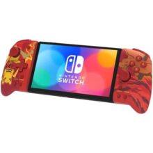 Controle Ergonômico HORI Split Pad pro Compacto Vermelho Edição Piakchu para Nintendo Switch (Modo Portátil) Licenciado Oficialmente pela Nintendo