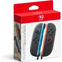 Controles Joy-Con 2 Azul Claro e Vermelho Claro