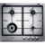 Cooktop 4 Bocas Brastemp Gourmand Inox Com Duplachama e Trempe Com Ferro Fundido – BDK60DR 220V
