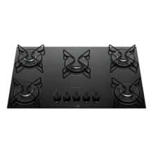 Cooktop 5 Bocas A Gás Atlas Agile Up Mega Chama Preto 127/220v