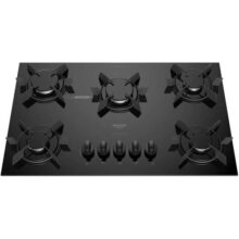 Cooktop 5 Bocas a Gás Dako Pratiko com Acendimento Automático e Mega Chama Preto Bivolt