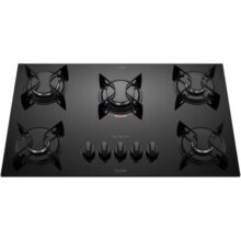 Cooktop 5 Bocas Preto com Mesa de Vidro Atlas U Top Bivolt
