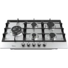 Cooktop A Gás Midea 5 Bocas Com Mesa Em Inox