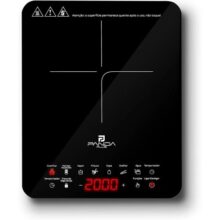 Cooktop Indução Portátil Panda Plus 1 Boca Controle Temperatura Compacto Eficiente Compatível Sofisticado Gourmet Preto 220V – 2000W