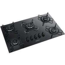Cooktop Itatiaia Essencial 5 Bocas Mesa Vidro Preto Bivolt Preto 127/220v