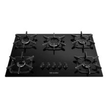 Cooktop Mueller 5 Bocas com Queimador Ultra Chama Preto 127V/220V