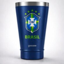 Copo Térmico Gocase Copa Mundo Brasil CBF 470ml Azul