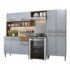 Guarda Roupa Casal 3 Portas 2 Gavetas Plata Demóbile Wt